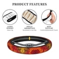 thumbnail image 6 of Goofa Autumn Leaf Pattern Elastic Stretch Steering Wheel Cover,Universal 15 inch, Microfiber Breathable Ice Silk, Anti-Slip, Odorless, Easy Carry, 6 of 8