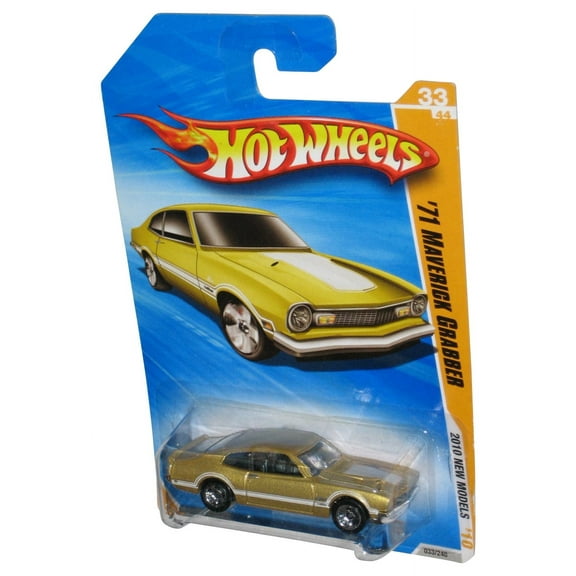 Hot Wheels 2010 New Models '10 33/44 Gold '71 Maverick Grabber Car 033/240