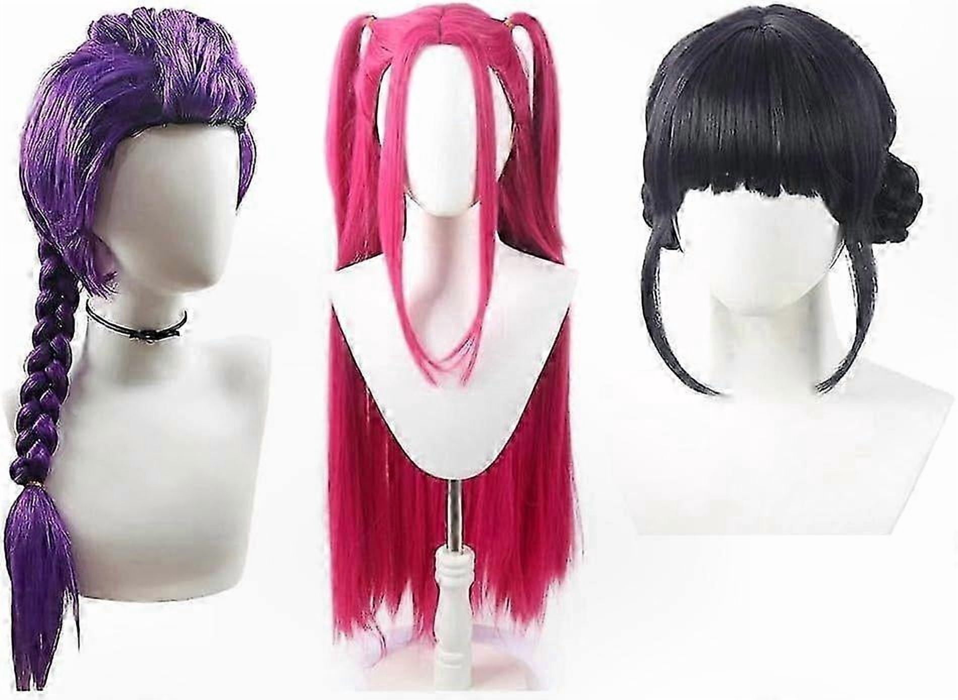 Long Purple Braided Wig, Heat-Resistant Fiber for Cosplay, Anime Costume, and Halloween Theme Parties