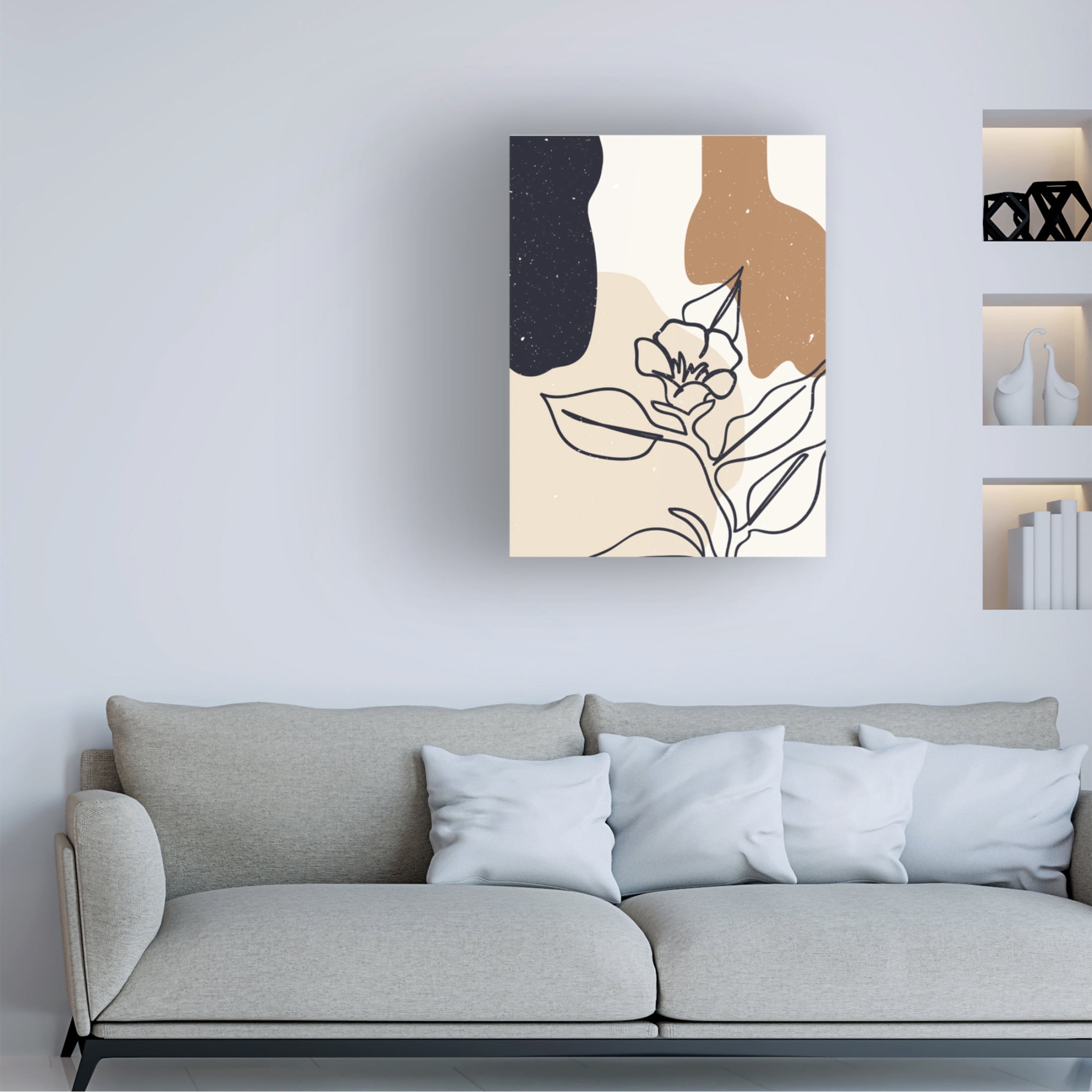 Trademark Fine Art NKTN Abstract composition 21 Canvas Wall Art