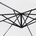 thumbnail image 4 of GARDEN 10 Ft Offset Cantilever Umbrellas for Patio Outdoor Shade, White, 4 of 7