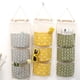 thumbnail image 2 of Bolsa de almacenamiento para colgar en la pared, organizador de armario impermeable sobre la puerta, bolsillo colgante de lino, bolsillos anchos para dormitorio, 3 uds., 2 of 5