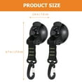 thumbnail image 2 of HEATSHAKING Suction Cup Hooks For Stockings Suction Cup Hook Green Abs 2Pcs, 2 of 8