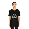 thumbnail image 5 of Just a Girl Who Loves Pickles T-shirt, Funny Pickle Lover Short Sleeve Women’s Tee, Black, 3XL, 5 of 9