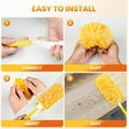 thumbnail image 3 of JFengqi Duster Refills, Heavy Duty Microfiber Disposable Feather Duster, 15 Count with 1 Handle, Orange, 3 of 6