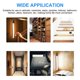 thumbnail image 4 of LED Motion Sensor Lights Cabinet Closet Light Night Lamp Reading Light Under-Counter Light Stepless Dimming White Light Camphorwood Material, 4 of 5
