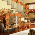 thumbnail image 6 of Vrorvz Artificial Maple Leaf Rattan Decoration for Halloween Decorations Indoor with Realistic Texture Elegant Curves And Long Lasting Material for Home and Office Decor 78.7in Orange, 6 of 6