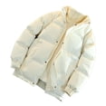 thumbnail image 4 of Maoxin Mens Jacket Men's Casual Sports Daily Outdoor Stand Collar Long Sleeve Jacket White M, 4 of 8