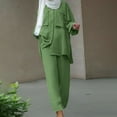 thumbnail image 2 of Ashirexll Womens Winter Sets, Womens 2 Piece Outfits, Fashion Spring Shirt Button Long Sleeve Top and Pants Two Piece Casual Set, 2 of 6