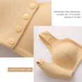 thumbnail image 6 of Wdgfv Front Closure Wireless Bra for Women Casual Button Down Breathable Comfort Bra Soft Support Everyday Bra, 6 of 7