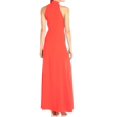 thumbnail image 2 of Jill Jill Stuart NEW Orange Womens Size 10 High-Neck Cutout Gown Dress, 2 of 4
