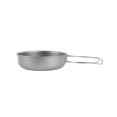thumbnail image 2 of Sartén de camping de titanio sartén plato utensilios de cocina plancha con tapa y asa plegable equipo para exteriores 1200 ml, 2 of 4