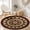 Color 1, variant on SPXUBZ Velvet Round Area Rug Deep Brown Burgundy Traditional Royal Court Circular Floor Mat Soft Non-Slip Accent Carpet for Living Room Bedroom Vintage Boho Home Decor Throw Rug