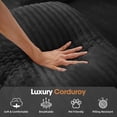 thumbnail image 2 of Aukfa Modular Sectional Sofa with Chaise, 95" Boneless Cloud Couch for Living Room, Black, 2 of 8