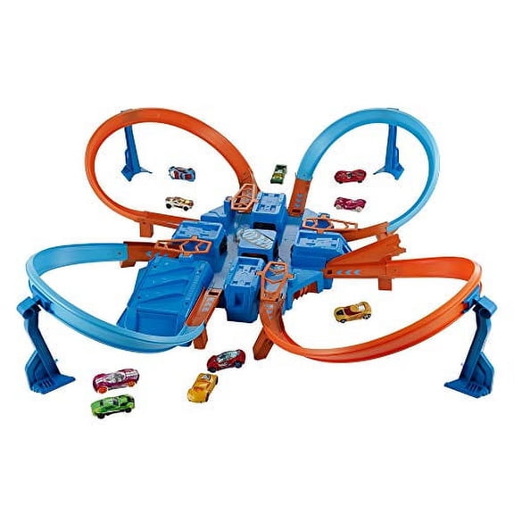 Hot Wheels Criss Cross Crash Track Set, Includes Car  High-Speed & Epic Crashes