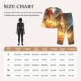 thumbnail image 4 of Wukai Ensemble de Pyjama pour Femmes Imprimé Dragon de Feu Rouge et Bleu, Ensemble de Pyjama, Ensembles de Détente pour Femmes Doux à Manches Longues Confort et Style-Petit, 4 of 7