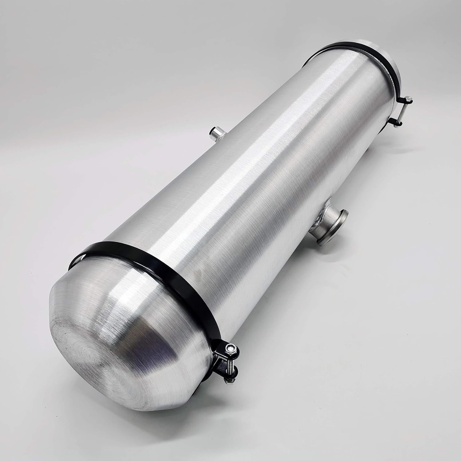 JSD 7 Gallons 8" x33" Spun /Round Aluminum Gas Tank / Fuel Tank 3/8" NPT Outlet Center Fill