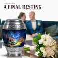 thumbnail image 4 of JAGASY Snake Ash Holder for Human Ashes - 3 Inch Forest Mini Urn for Ashes for Adult Male Father - 10 Inch Starry Night Funeral Urns for Female - Large Blue Urn Set of 5 (1 Large, 4 Small), 4 of 7