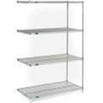 thumbnail image 4 of Nexel 5 Tier Chrome Wire Shelving Add-On Unit, 60"W x 18"D x 86"H, 4 of 4