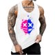 thumbnail image 1 of Camisetas de Tanque de los Hombres Tanque de los Hombres Incolor Gradiente de Impresión Cuello Redondo Correa Delgada Fuga Atrás Regular Casual Deportes Blusas de Tanque, 1 of 5
