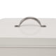 thumbnail image 2 of Metal Laundry Room Container with Dual Side Handles with Spoon Lid Farmhouse Laundry Powder Container for Washing Powder Rice Dog Food Milk White, 2 of 4