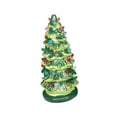 thumbnail image 1 of Árbol de Navidad de resina con luz, figura de árbol de Navidad iluminado, árbol de mesa navideño 20 centímetros, 1 of 9