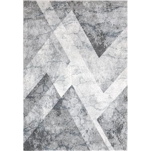 Dynamic Rugs SZ693771900 5 ft. 3 in. x 7 ft. 7 in. Scope 3771 Rectangle Contemporary Area Rug - 900 Grey