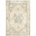 thumbnail image 1 of HomeRoots 383640 5 x 8 ft. Center Jewel Rectangle Area Rug, Beige & Ivory, 1 of 1