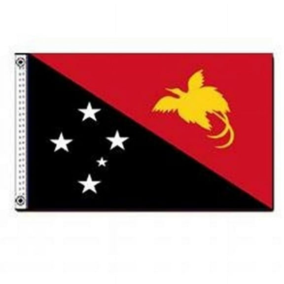 Annin Flagmakers 196645 3 ft. x 5 ft. Nyl-Glo Papua New Guinea Flag