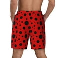 thumbnail image 3 of Kdxio Ladybug Pattern Print Men'S Swim Trunks With Compression Liner 7 Inch Inseam Quick Dry Swim Shorts, 3 of 7