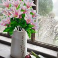 thumbnail image 1 of 6 uds flores de artificiales de seda decoración de boda Rosa claro Zulema Simulation Lily Flower, 1 of 8