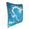thumbnail image 2 of Susaid Heart Shaped Cloud Print Velvet Throw Pillow Covers Home Art Deco Pillowcase Square Pillow Case Cushion Cover for Bed Sofa Living Room Car Indoor and Outdoor-, 2 of 8