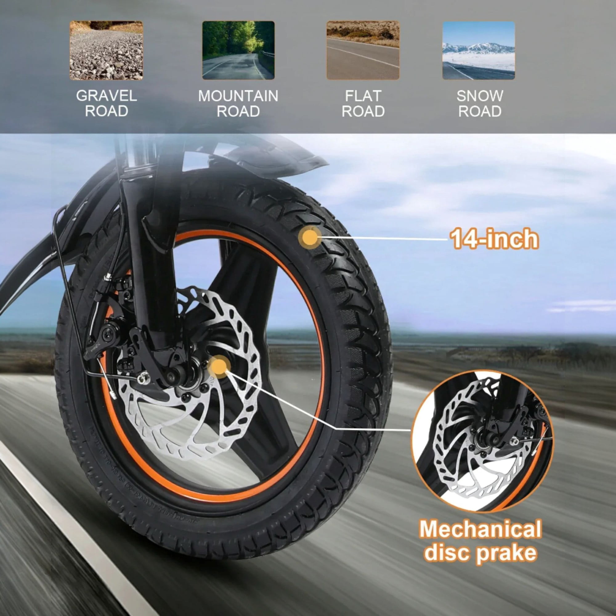 FREEBOY H14 Electric Scooter Adult,600W Motor,Maximum21 MPH,36V 10Ah 21 Miles,14 inch All Terrain Silent Tires,Foldable Commuting Electric Scooter,UL2272