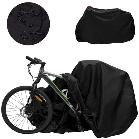 AutoWT Bike Cover, Outdoor Waterproof Bicycle Covers Heavy Duty Ripstop Material Rain Snow Sun UV Dust Wind Proof with Lock Hole for MTB Mountain Road Electric