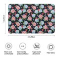 thumbnail image 3 of Pioneer Flower Floral Print Pattern Bathroom Rugs Mat, Non Slip Microfiber Bathroom Rug with Rubber Backing, Soft Mats for Bathroom Floor Tub Shower, 17"x27", 3 of 5