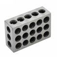 thumbnail image 2 of TFixol 2Pcs Matched Ultra Precision 1-2-3 Blocks 23 Holes Heat Treated Cross Drilling Machine Tool, 2 of 7