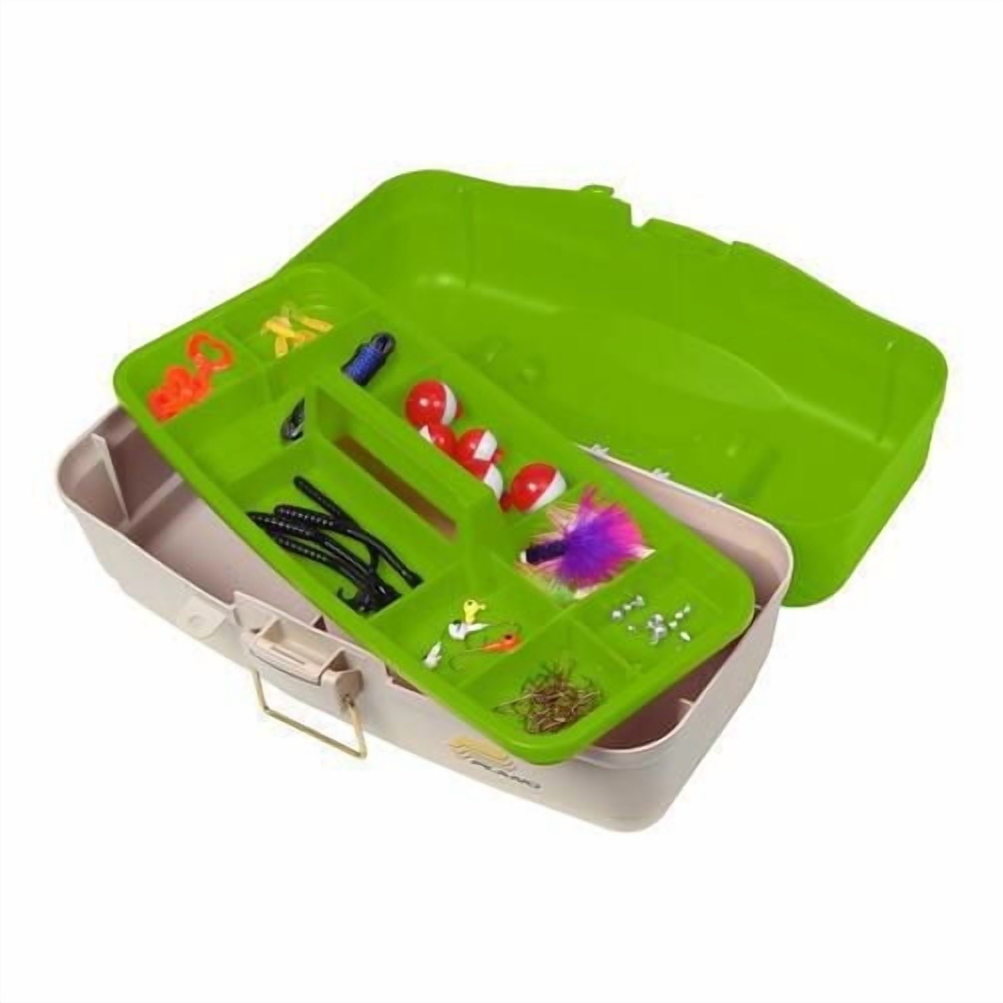 Plano Lets Fish Tackle Box with 70 pc Tackle Kit, Lets Fish Tackle Box with  70 pc Tackle Kit