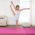 thumbnail image 3 of Best Choice Products 10ftx4ftx2in Folding Gym Mat 4-Panel Gymnastics Workout Floor Mats w/ Handles  Aqua, 3 of 10