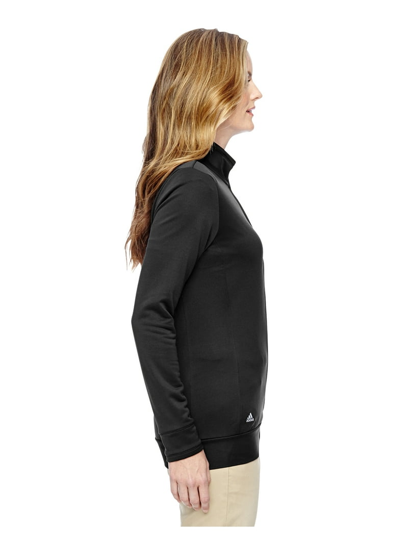 Adidas Women's 3-Stripes French Terry Full-Zip Jacket in Black