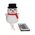 thumbnail image 3 of Luces de noche con forma de muñeco de nieve, luz de noche para guardería, lámpara de escritorio con iluminación recargable por USB y regulable, luz de Negro, 3 of 9