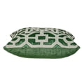 thumbnail image 5 of Beige and Green Lattice Velvet Throw Pillow, 5 of 5