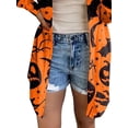 thumbnail image 4 of DYMADE Women Halloween Printed Cardigan Long Sleeve Coat, 4 of 4