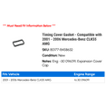 thumbnail image 2 of Timing Cover Gasket - Compatible with 2001 - 2006 Mercedes-Benz CLK55 AMG 2002 2003 2004 2005, 2 of 2