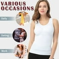 thumbnail image 4 of Women's Cami Shaper with Built in Bra Seamless Tummy Control Camisole Tank Top Underskirts Shapewear Body Shaper, 4 of 7