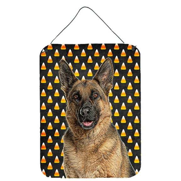 Candy Corn Halloween German Shepherd Wall or Door Hanging Prints