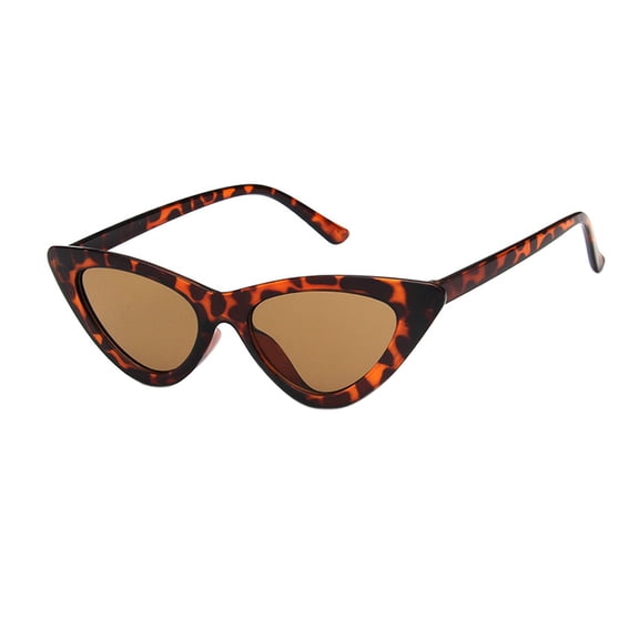 Miorin Under $5 Retro Oval Sunglasses for Women Men Retro Stylish for Driving Fishing and Party Brown Frame Coffee Lens Sunglasses