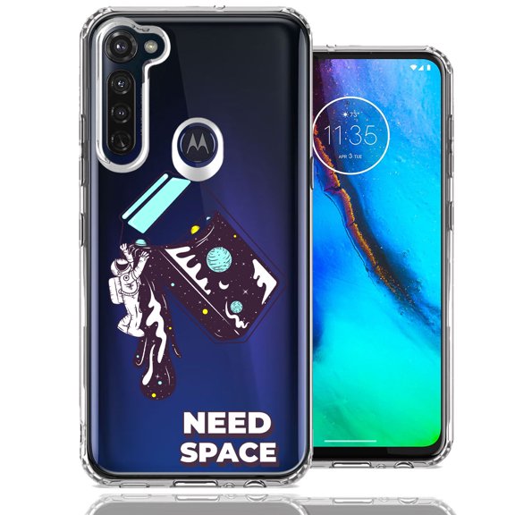 MUNDAZE for Motorola Moto G Stylus Need Space Astronaut Stars Design Double Layer Phone Case Cover