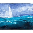 thumbnail image 2 of Longley, Alicia 18x15 White Modern Wood Framed Museum Art Print Titled - Sail Ho II, 2 of 4