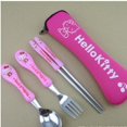 thumbnail image 4 of Vajilla de Hello Kitty para bebé, juego de cuchillo portátil, tenedor, cuchara, palillos, cuchara de postre para niños, tenedor, cubiertos de alimentación para bebé, regalo, 4 of 4