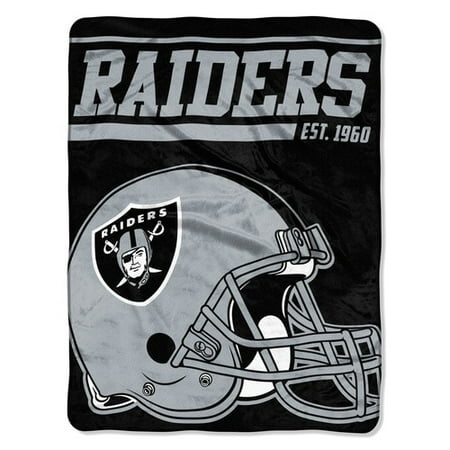 - NFL Raiders “40-Yard Dash” 46”x 60” Micro Raschel Throw